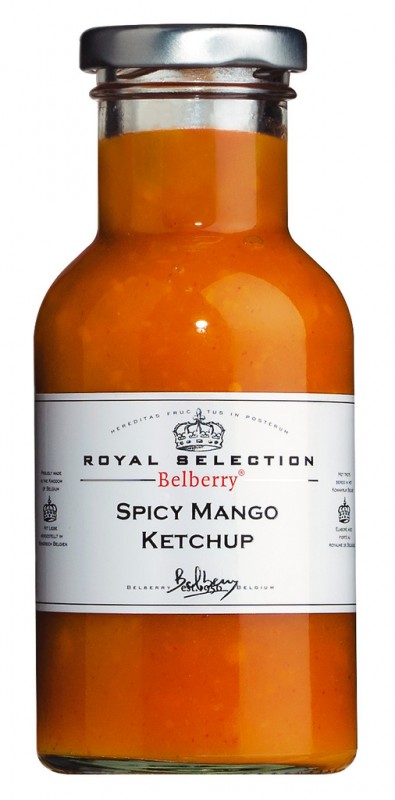 Sauce gourmande épicée à la mangue Sauce gourmande épicée à base de mangue, myrtille - 250 ml - Bouteille Sauce gourmande épicée à la mangue Sauce gourmande épicée à base de mangue, myrtille - 250 ml - Bouteille