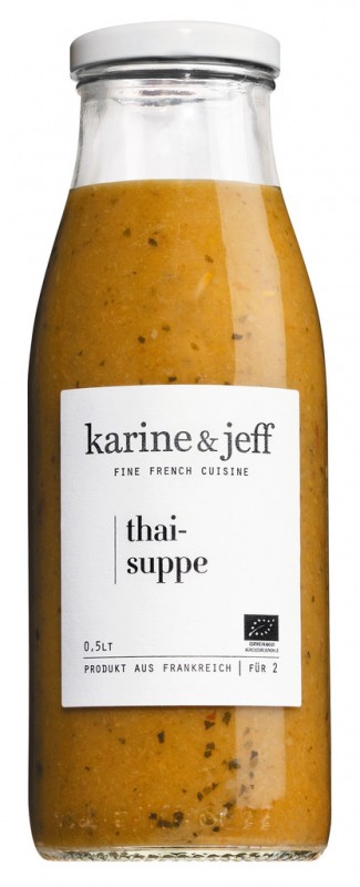 Soupe Thai, Bio, Thai-Suppe, Karine & Jeff - 500 ml - Flasche Soupe Thai, Bio, Thai-Suppe, Karine & Jeff - 500 ml - Flasche