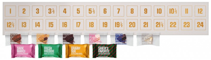 For Chocolovers White, Christmas Calender, Adventskalender mit Schokoladenstücken+Riegeln, Simply Chocolate - 300 g - Stück For Chocolovers White, Christmas Calender, Adventskalender mit Schokoladenstücken+Riegeln, Simply Chocolate - 300 g - Stück