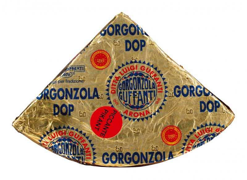 Gorgonzola DOP, piccante, blauwe kaas, pikant, guffanti - ongeveer 1,5 kg - kg