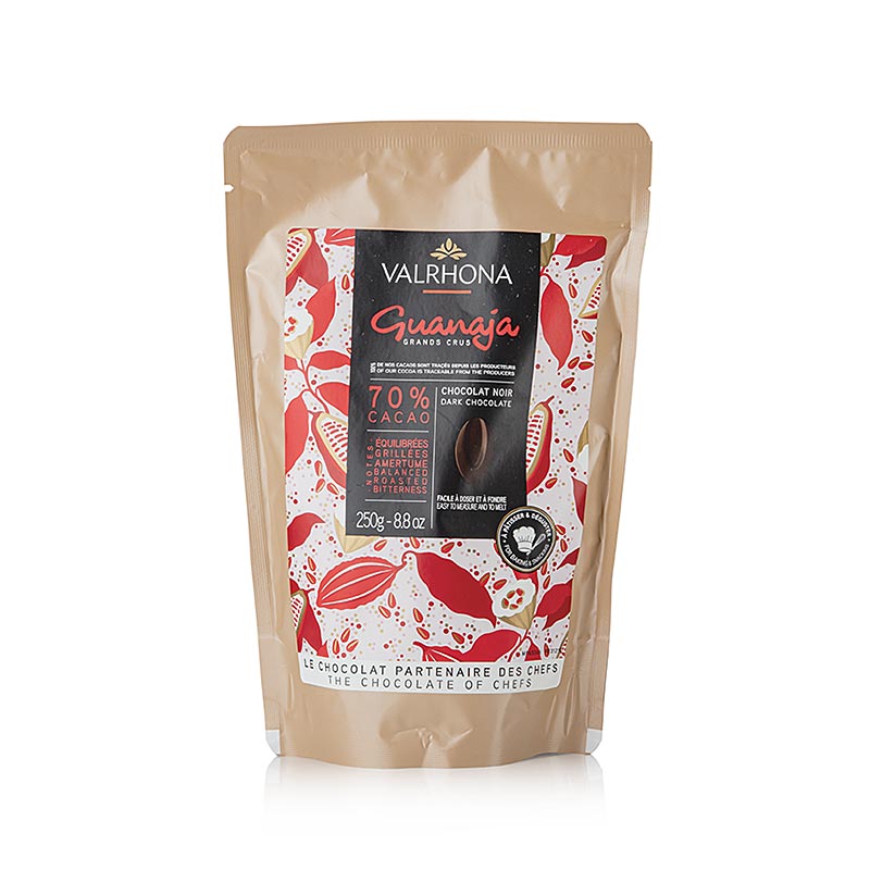 Valrhona Guanaja, Bitterschokolade 70 %, Callets - 250 g - Beutel