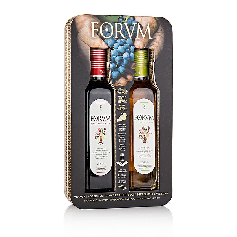 FORVM Geschenkset - 2 Cabernet-Sauvignon / Chardonnay - 500 ml, 2 x 250ml - Karton FORVM Geschenkset - 2 Cabernet-Sauvignon / Chardonnay - 500 ml, 2 x 250ml - Karton