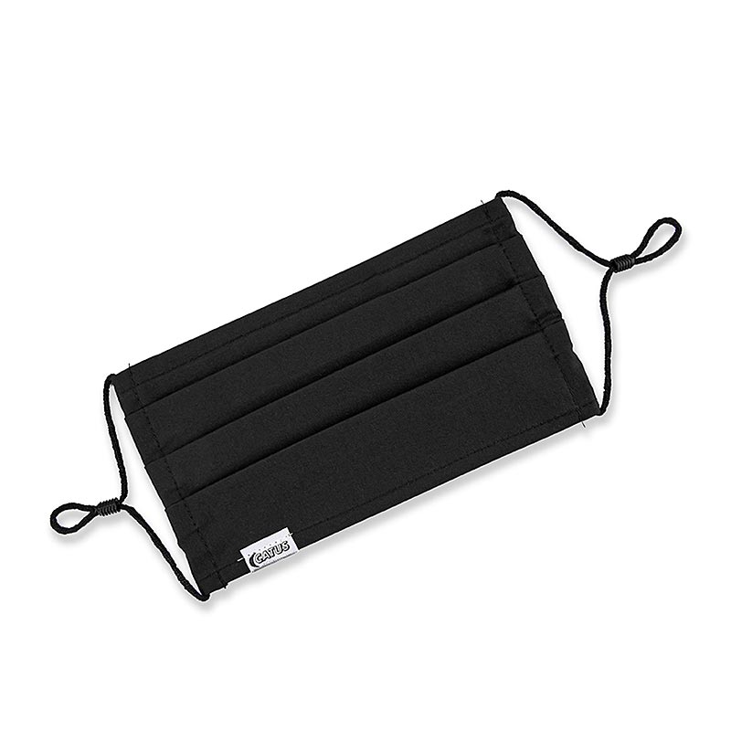 Mouth and nose mask Catus Face MP, black, size S, antiviral and antibacterial - 1 pc - bag Mouth and nose mask Catus Face MP, black, size S, antiviral and antibacterial - 1 pc - bag