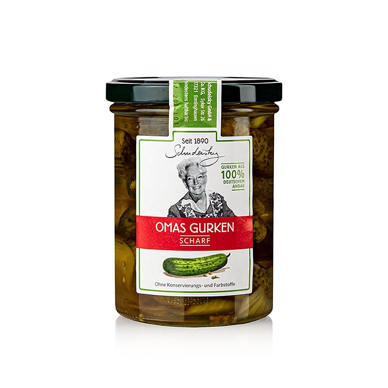 Grandma`s pickled cucumbers, Schudeisky - 400 g - Glass