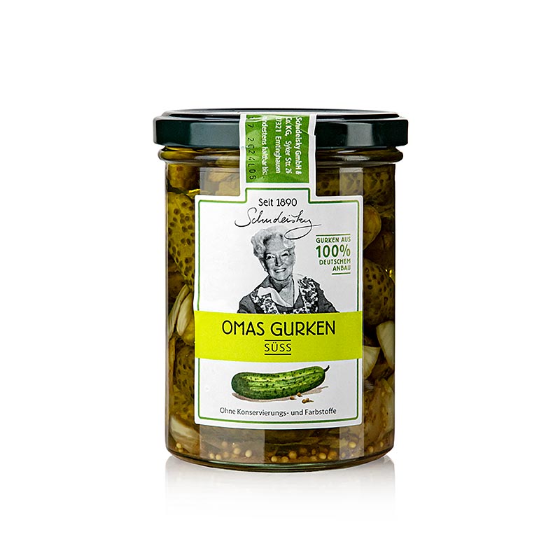 Grandma`s pickles, sweet pickled, Schudeisky - 400 g - Glass