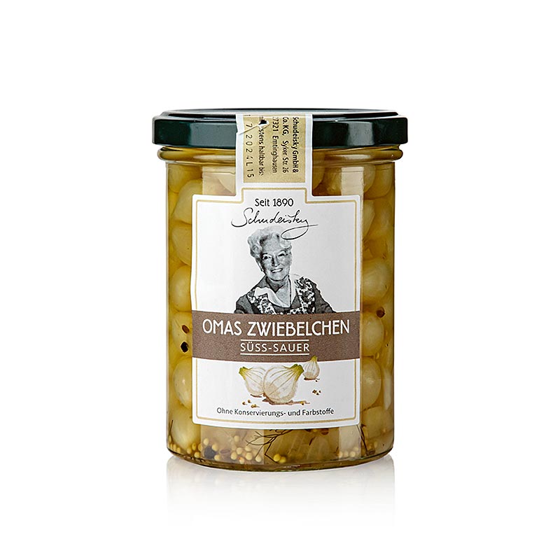 Grandma`s onions, pickled sweet and sour, Schudeisky - 400 g - Glass