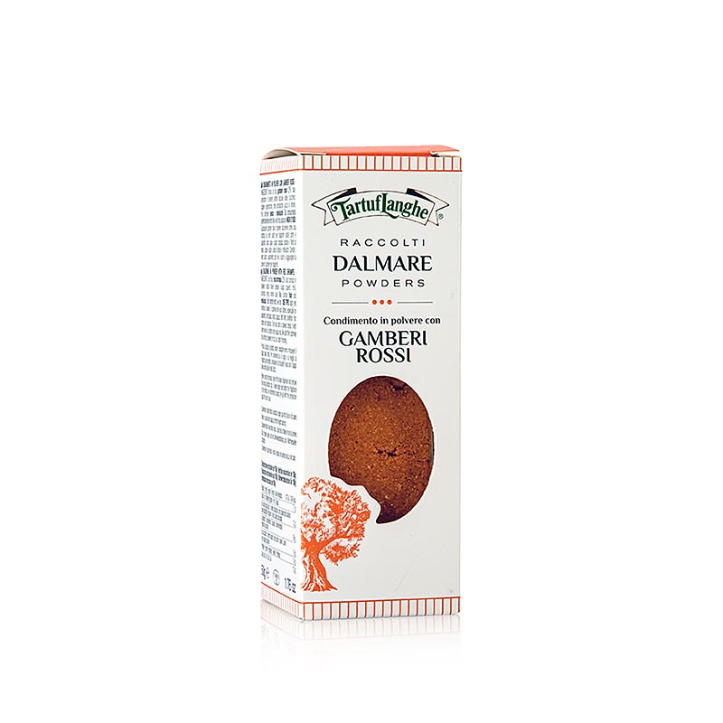 TARTUFLANGHE DALMARE® red shrimp powder, dehydrated - 50 g - Glass