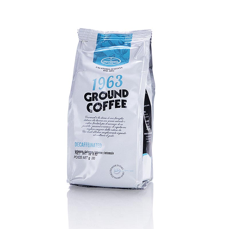 Coffee Universal 1963, ground, decaffeinated, 250 g, bag
