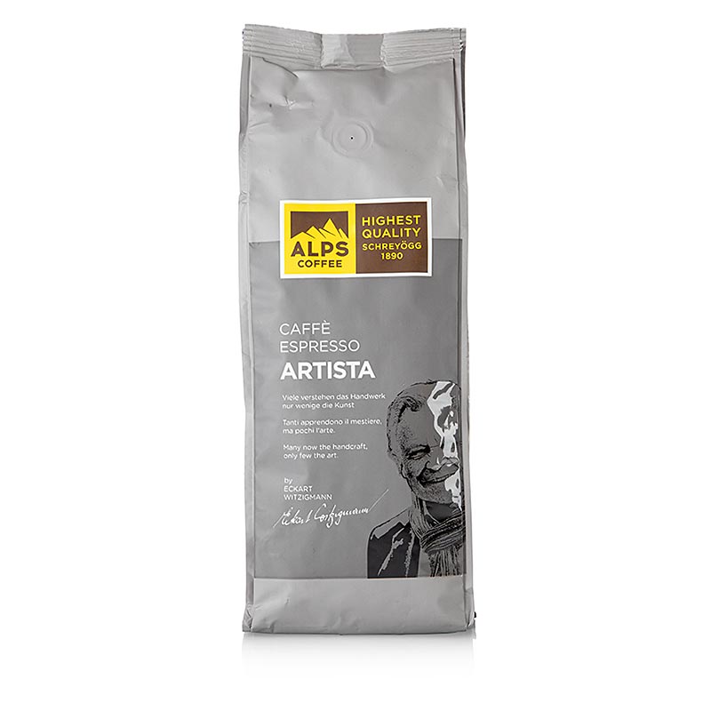 Schreyögg Kaffee Caffe Espresso Artista by Eckart Witzigmann, ganze Bohnen - 500 g - Alubeutel Schreyögg Kaffee Caffe Espresso Artista by Eckart Witzigmann, ganze Bohnen - 500 g - Alubeutel