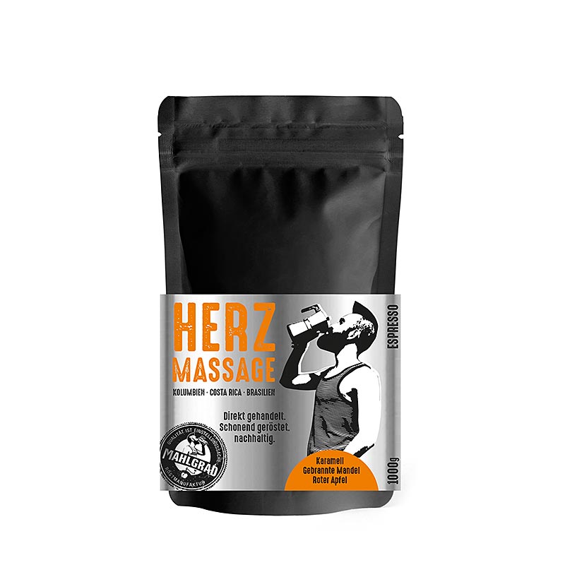 Grind - heart massage, 100% Arabica espresso, whole beans - 500 g - bag Grind - heart massage, 100% Arabica espresso, whole beans - 500 g - bag