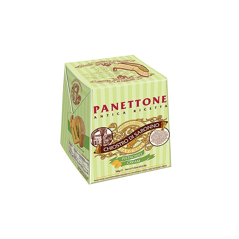 Weihnachtskuchen Panettone Pistazie, Lazzaroni - 100 g - Karton