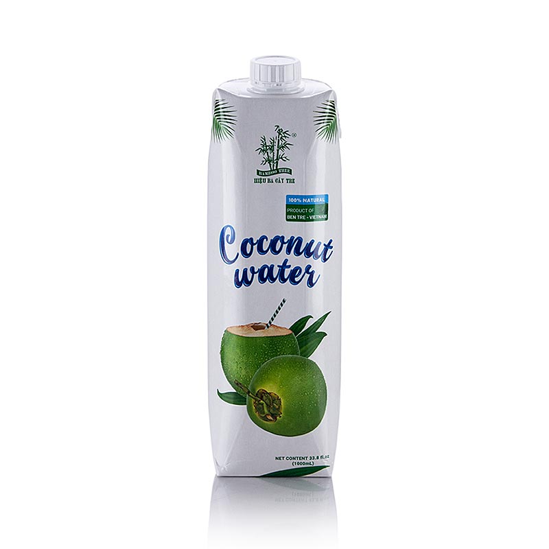 Kokoswater, bamboeboom - 1 l - Tetra Pak