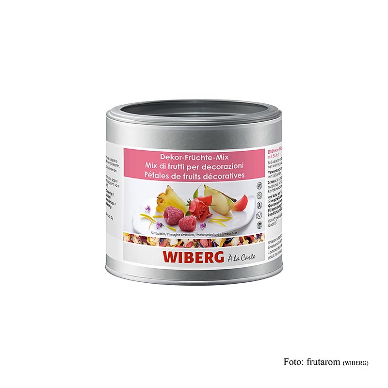 Wiberg dekor frugtblanding, med blomster (269339) - 50 g - Aromakasse