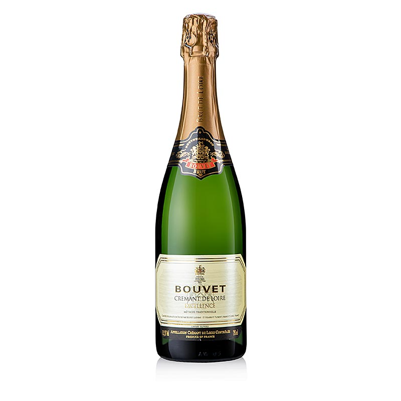 Bouvet Excellence Cremant de Loire, brut, Sekt Loire, 12,5 % vol - 750 ml - Flasche Bouvet Excellence Cremant de Loire, brut, Sekt Loire, 12,5 % vol - 750 ml - Flasche