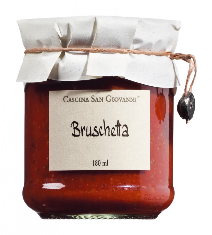 Bruschetta, Tomatenaufstrich, Cascina San Giovanni - 180 ml - Glas