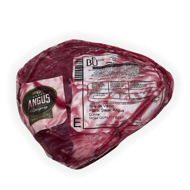 Bifteck de flanc, nourri au grain Uruguay - environ 0,6 kg - vide