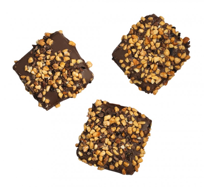 Caramel au beurre sale avec amandes et apricots, Salted butter caramel with almonds + apricots, Dolfin - 200 g - pack