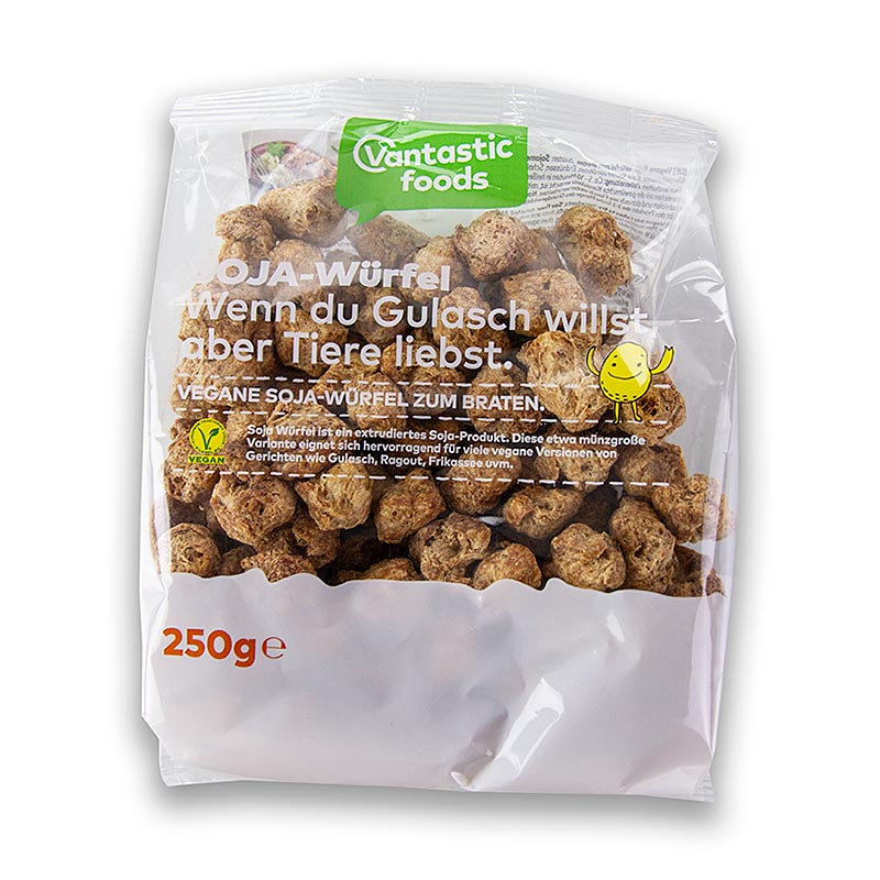 Soja Würfel, vegan, Vantastic Foods - 250 g - Beutel Soja Würfel, vegan, Vantastic Foods - 250 g - Beutel