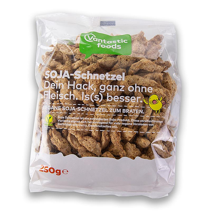 Soja Schnetzel, vegan, Vantastic Foods - 250 g - Beutel