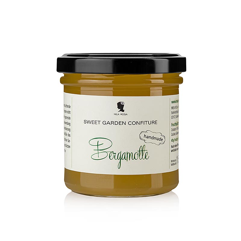 Sweet Garden Confiture - Bergamot Fruit Spread, Mea Rosa - 180 g - Glass