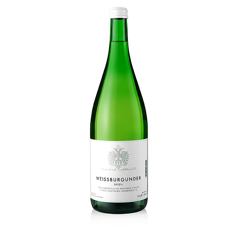 2019er Weißburgunder, trocken, 12,5% vol., Franz Keller - 1 l - Flasche 2019er Weißburgunder, trocken, 12,5% vol., Franz Keller - 1 l - Flasche