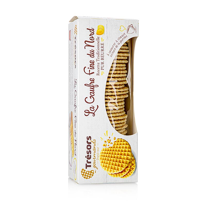 Barsnack Tresors - La gaufre fine, süße franz. Butter Waffel - 220 g - Karton