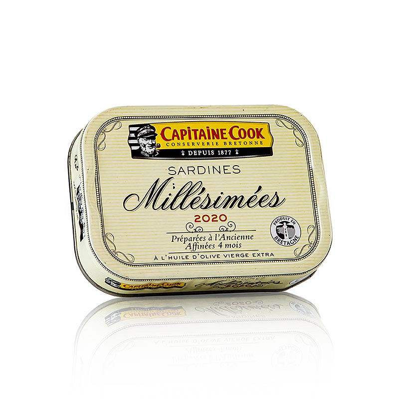 Sardinen, ganz, in Olivenöl, Jahrgang 2020, Frankreich - 115 g - Dose Sardinen, ganz, in Olivenöl, Jahrgang 2020, Frankreich - 115 g - Dose