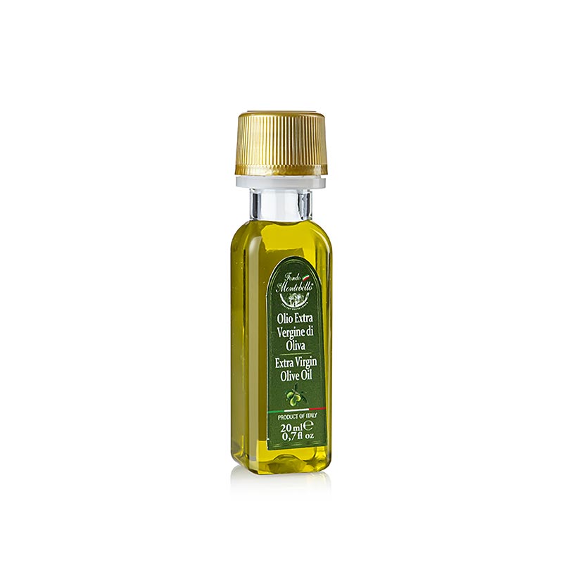 Huile d`olive extra vierge, Fondo Montebello - 20 ml - Bouteille de Pe