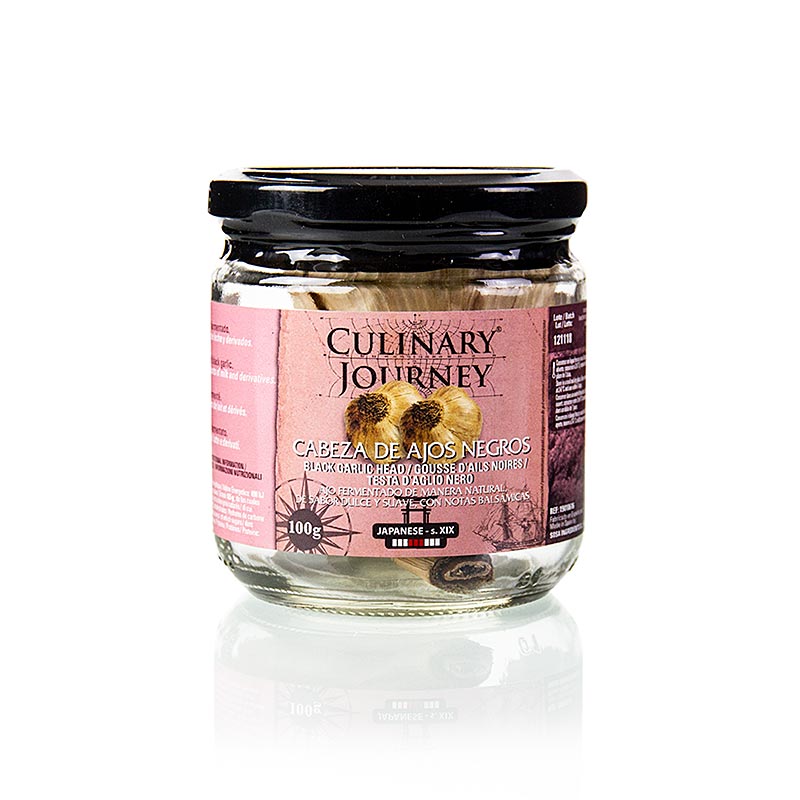 Culinary Journey - schwarzer, fermentierter Knoblauch, 2 Knollen - 100 g - Pe-dose Culinary Journey - schwarzer, fermentierter Knoblauch, 2 Knollen - 100 g - Pe-dose