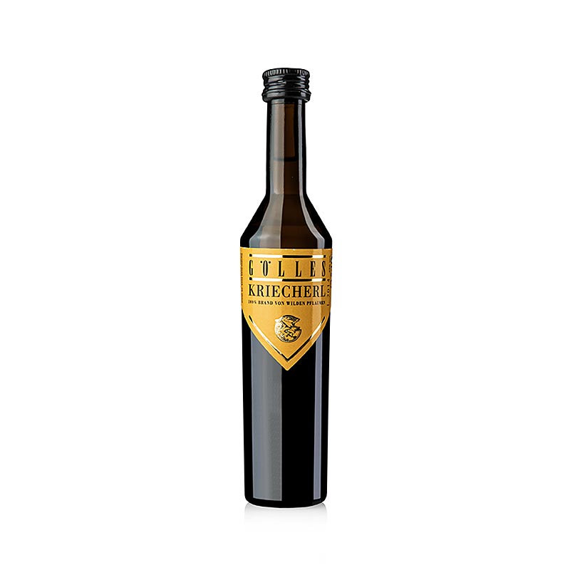 Kriecherl-pruimen - fijne cognac, 43% vol., miniatuur, Golles - 50 ml - fles
