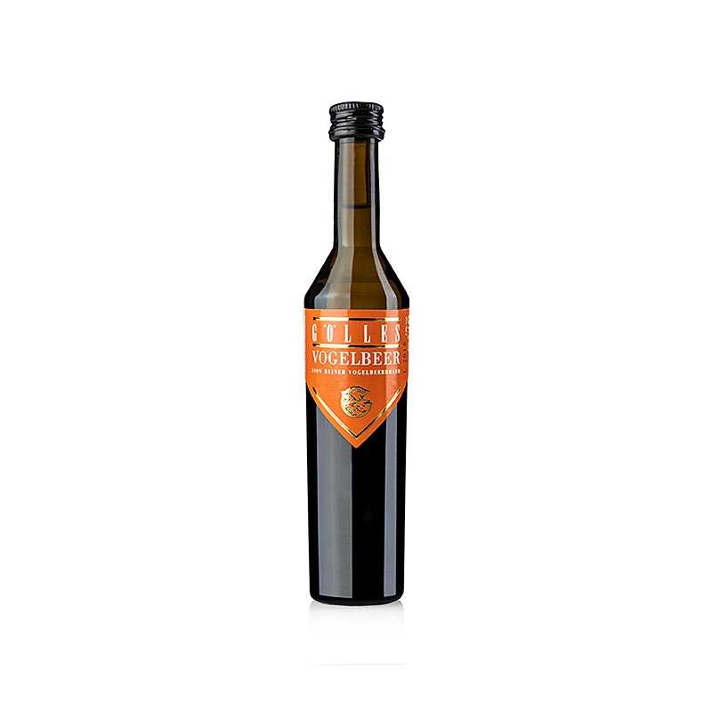 Lijsterbes - cognac, 43% vol., Miniatuur, Gölles - 50 ml - fles