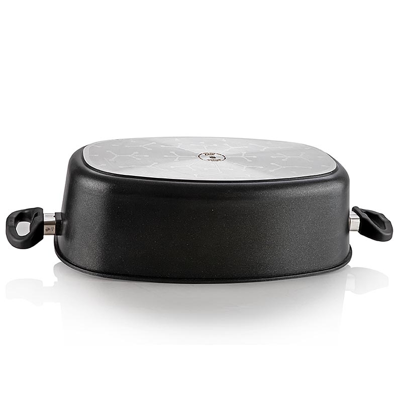 Jumbo braadpan met zijhandgrepen, INDUCTIE, 40 x 24 x 12 cm, AMT gastroguss - 1 stuk - karton