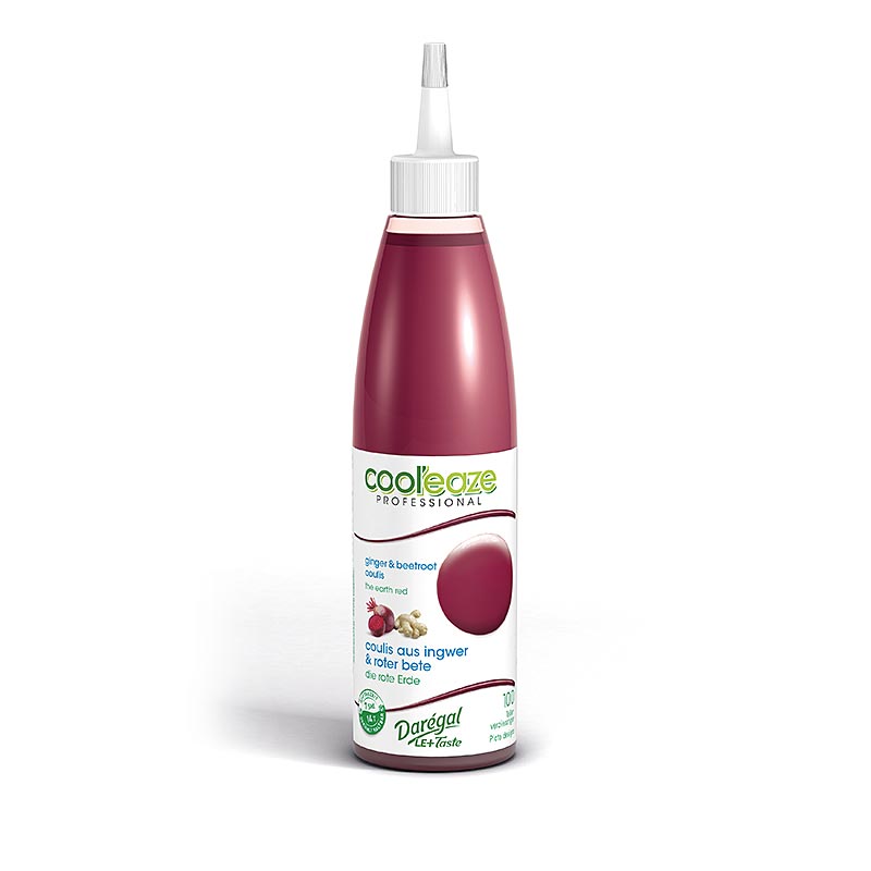 Coulis red earth, made from beetroot and ginger, DAREGAL - 240 g - Pe bottle