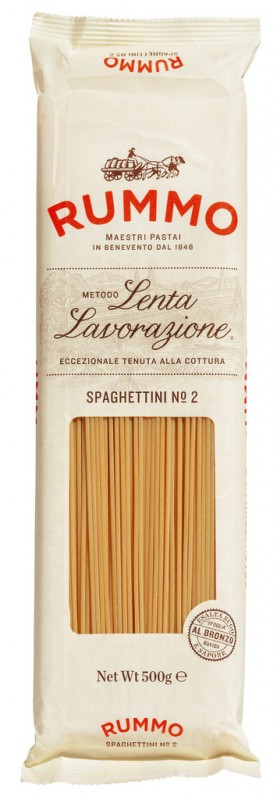Spaghettini, Le Classiche, Hartweizengrießnudeln, Rummo - 24 x 500 g - Packung