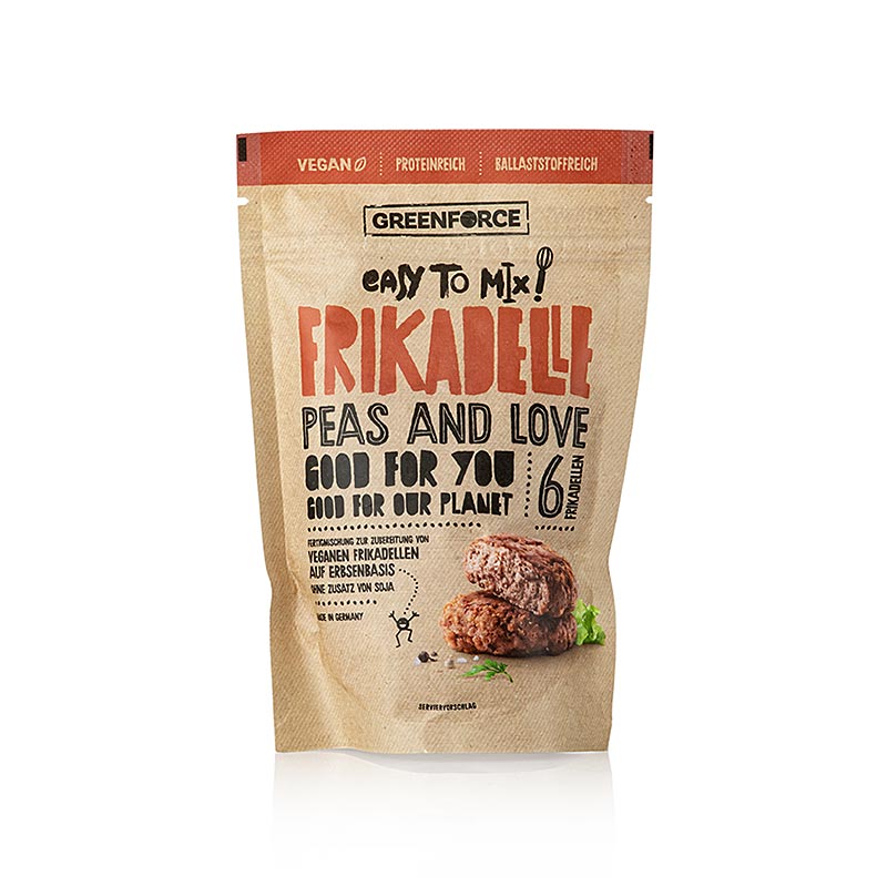 Greenforce Fertigmix für vegane Frikadellen, aus Erbsenprotein - 150 g - Beutel