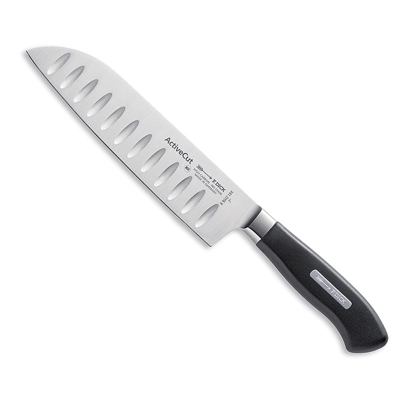 ActiveCut Santoku Kullenschliff Messer, 18cm, DICK - 1 Stück - Schachtel