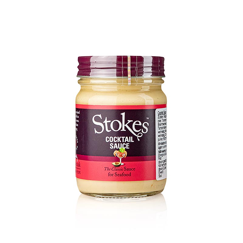 Stokes Real Cocktail Sauce - 220 ml - Glas Stokes Real Cocktail Sauce - 220 ml - Glas
