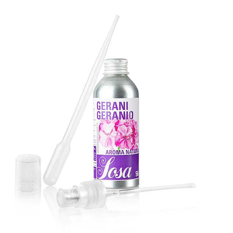 Aroma Geranie (Geranium), flüssig - 50 g - Aluflasche Aroma Geranie (Geranium), flüssig - 50 g - Aluflasche