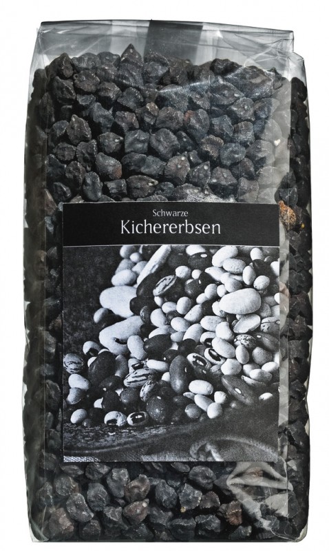 Schwarze Kichererbsen, der Sorte Garbo, Viani - 400 g - Beutel