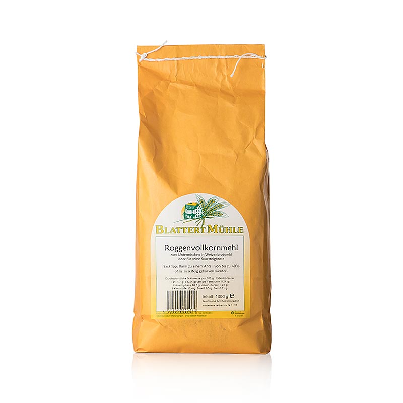 Blattert Mühle wholegrain rye flour - 1 kg - bag