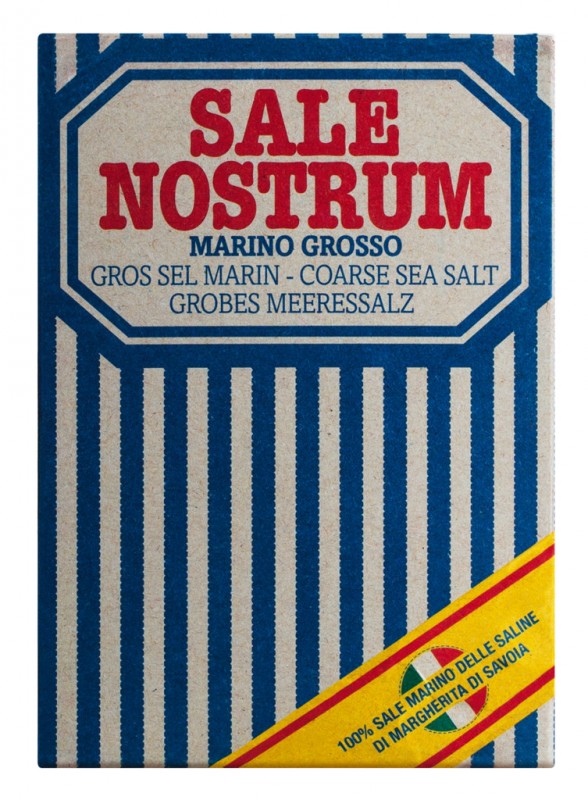 Vente Marino Grosso Nostrum, Gros Sel Marin, Piazzolla Sali - 1 000 grammes - pack