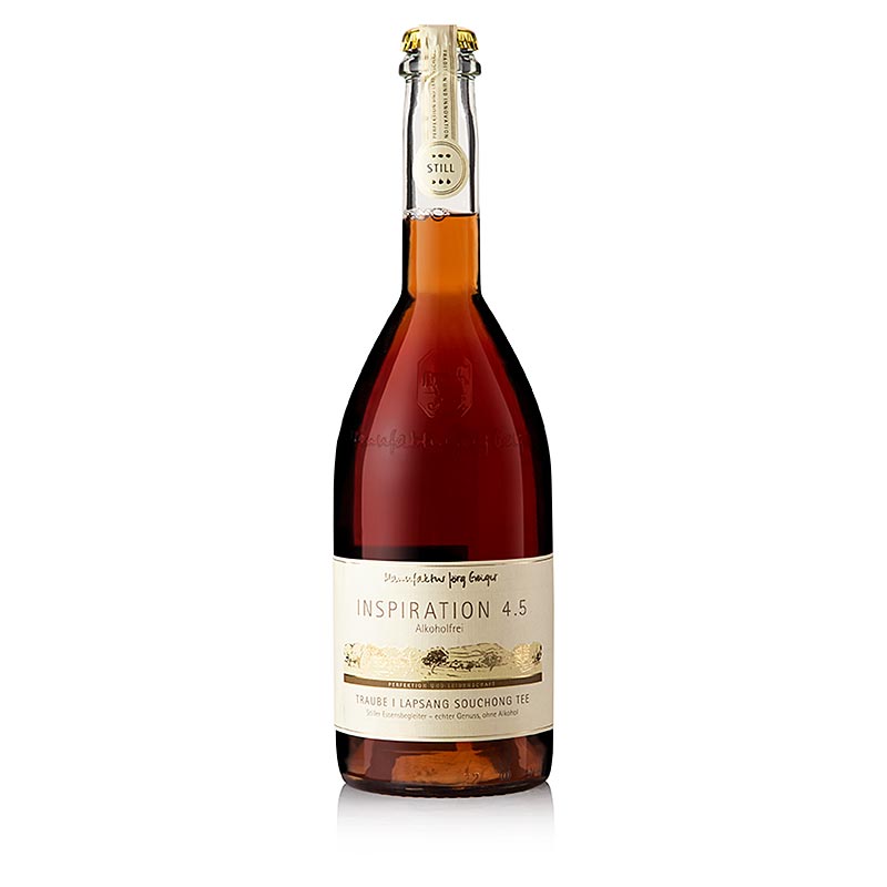 Jörg Geiger Inspiration 4.5 - Traube Lapsang Souchong, still, alkoholfrei - 750 ml - Flasche Jörg Geiger Inspiration 4.5 - Traube Lapsang Souchong, still, alkoholfrei - 750 ml - Flasche
