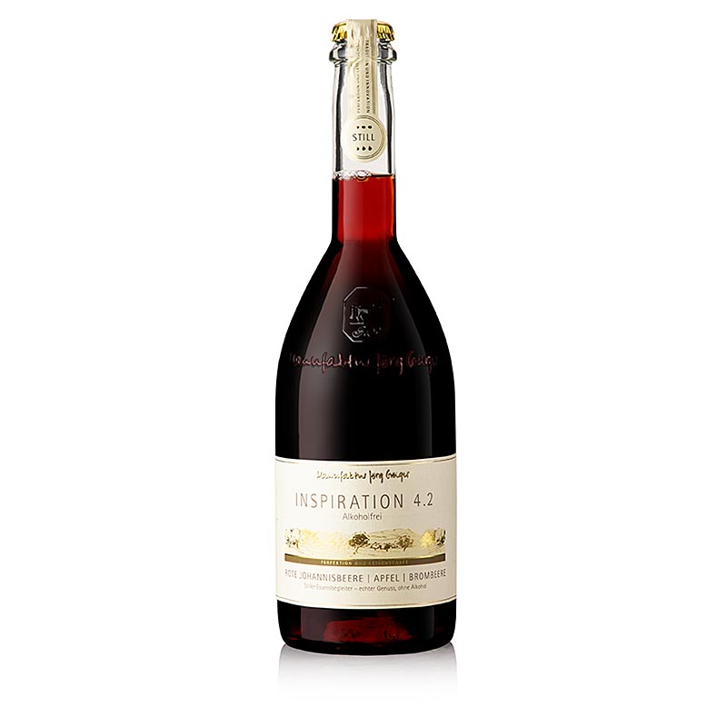 Jörg Geiger Inspiration 4.2 - Groseille Pomme Blackberry, plate, sans alcool - 750 ml - bouteille