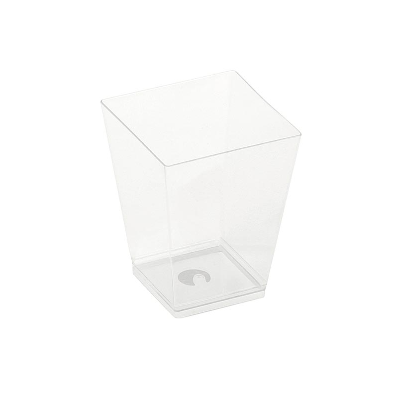 Disposable Naturesse Kova mug clear, 160ml, 5.9 x 5.9 x 7.2 cm, PLA - 400 pcs - carton