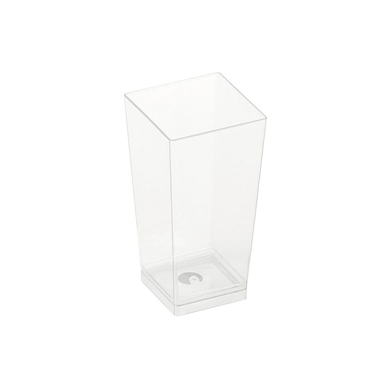 Naturesse Kova-wegwerpbeker helder, 100ml, 4 x 4 x 8,2 cm, PLA - 300 stuks - karton