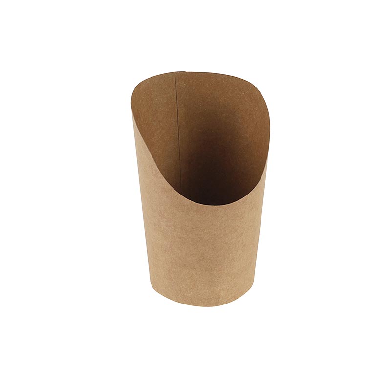 Engangs Naturesse Take Away Wrap Cup, Kraft / PLA, 360 ml, 8,5 / 6 x 12 cm - 1.000 stykker - karton