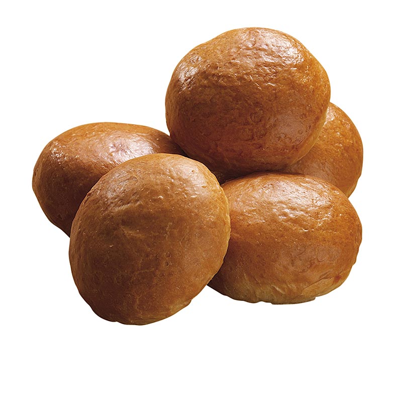 Brioche rolls, Ø 7.5 cm, pre-baked, Carl Siegert - 1.05 kg, 30 x 35g - foil