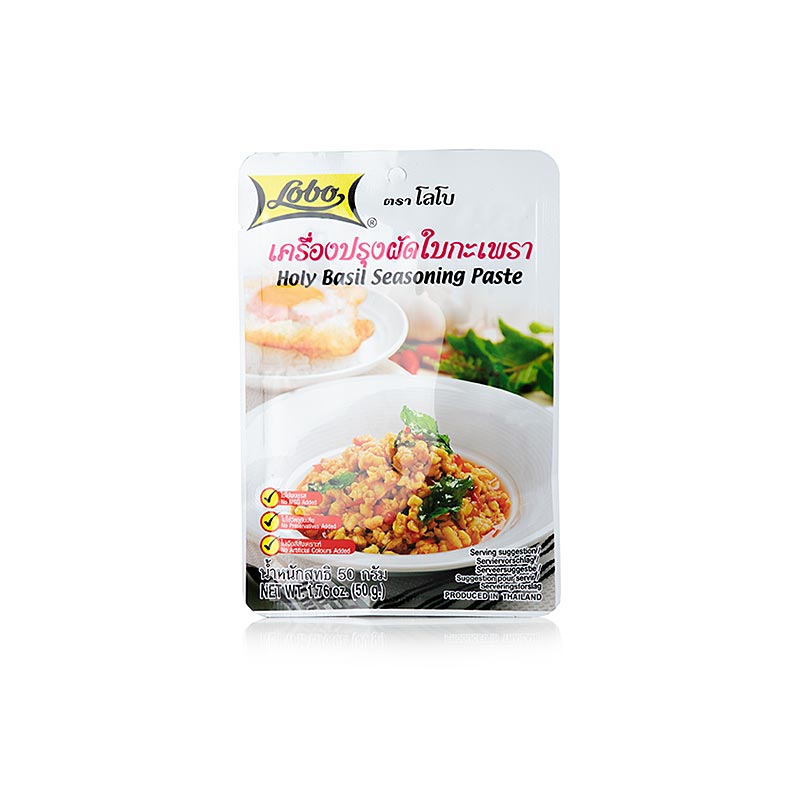 Heilige Basilicum Kruidenpasta, Kruidenpasta, Lobo - 50 gram - tas