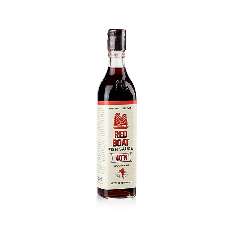 Fish sauce, dark, Red Boat, Vietnam - 500 ml - bottle