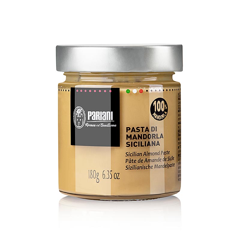 Almond paste, Sicilian almonds, Pariani - 180 g - Pe can